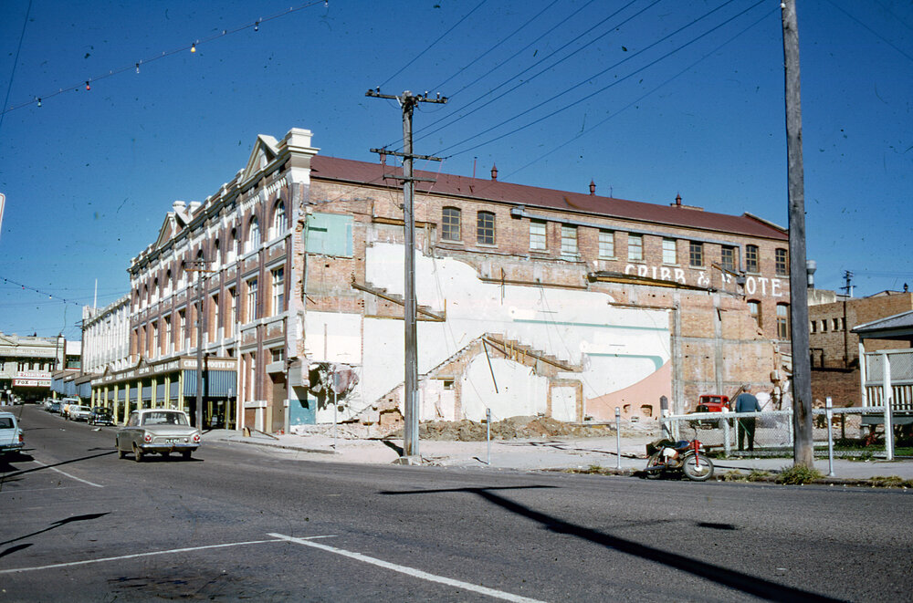 Future site of the Cribb &amp; Foote carpark, Bell Street, Ipswich, c.1966
