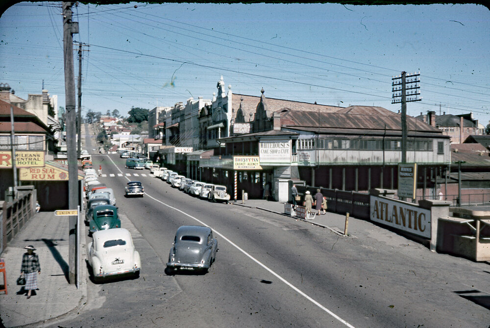 View south along Nicholas Street, taken from T.C. Berine's Department Store, Ipswich, 1960s