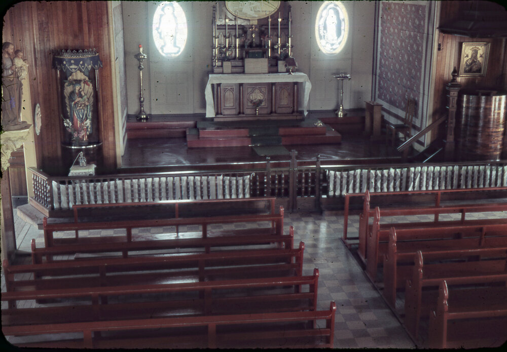 Unidentified church interior, Ipswich area, 1960s