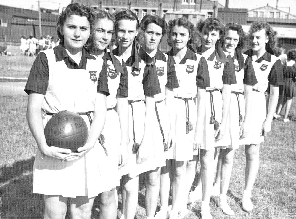 Howes Triers Basketball Club, dress parade winners, Ipswich, 1950