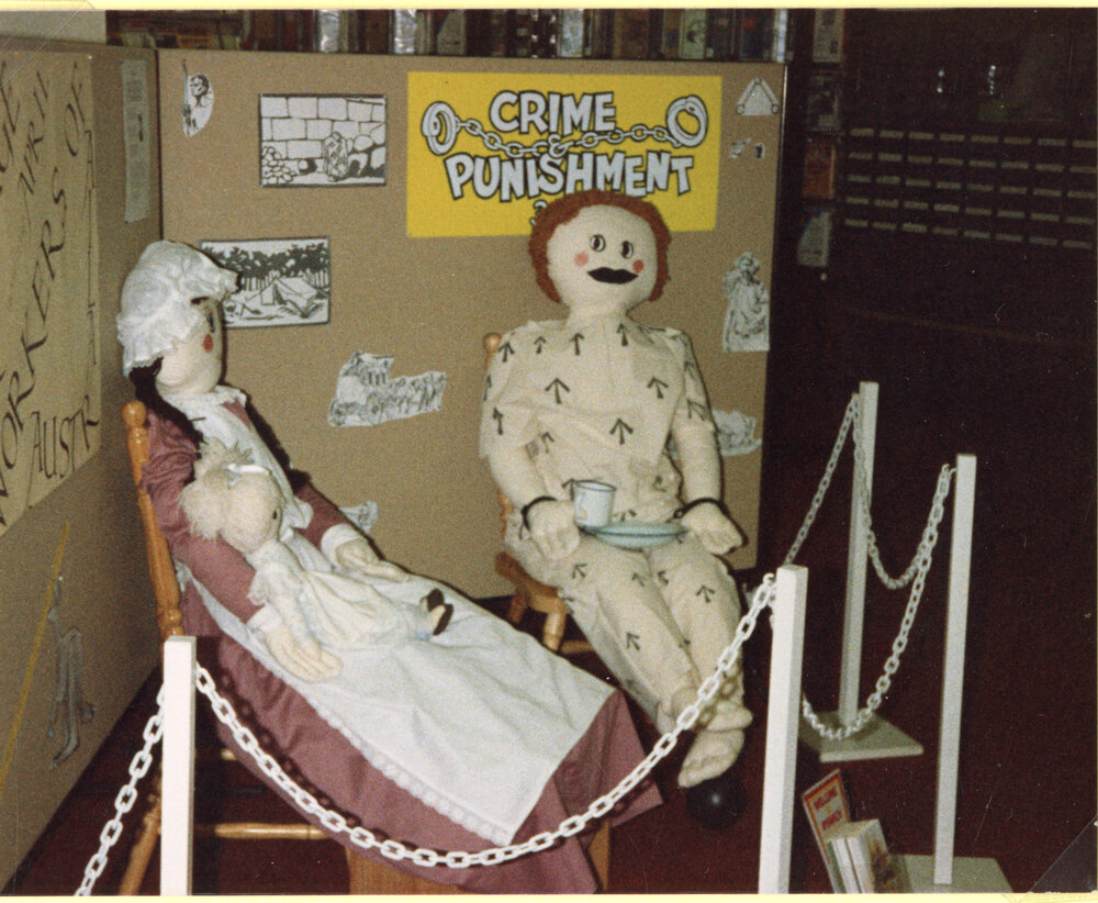 Heritage Week display, Ipswich Municipal Library, Ipswich Centre, Bell &amp; East Streets, Ipswich, April 1989
