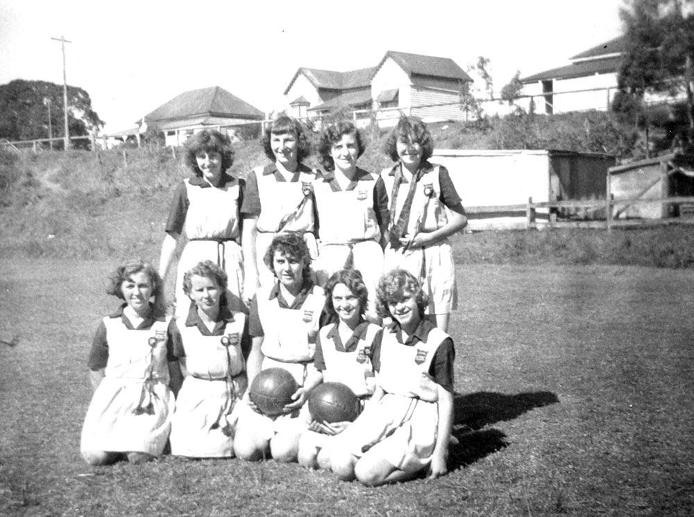 Howes Triers Basketball team, East Ipswich, early 1950s