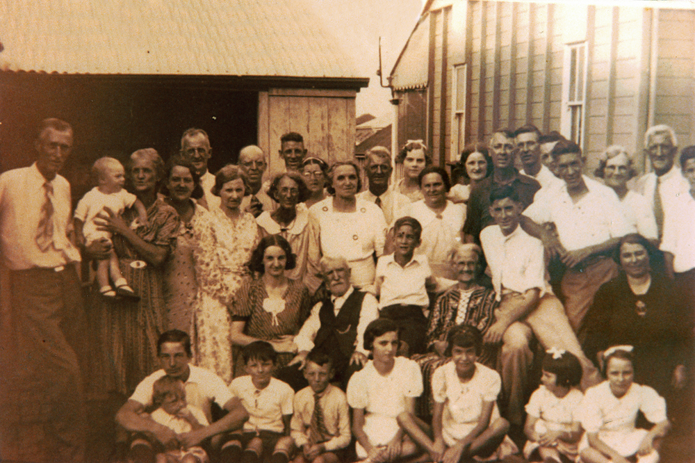 Group celebrating the Diamond Wedding Anniversary of John Close and Caroline (nee Mason) Bleakley, Ipswich 1938