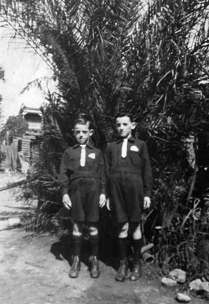 Twin boys of Mrs P. McInally, Marburg, 1922