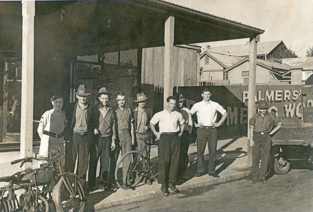 Staff at Palmer's Plumbing Works, Ipswich, 1936