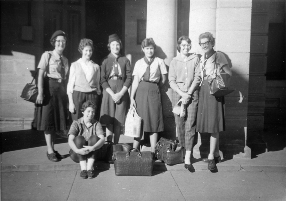 Group of Rangers at Ipswich Railway Station, Bell Street, Ipswich, 1960s
