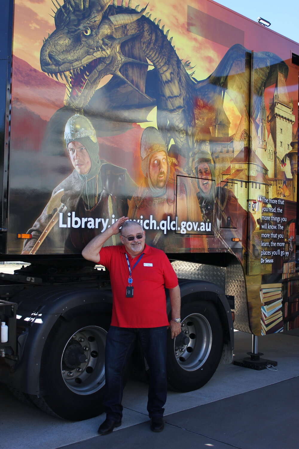 Launch event for the new Ipswich Mobile Library, Workshops Rail Museum, North Ipswich, July 2016