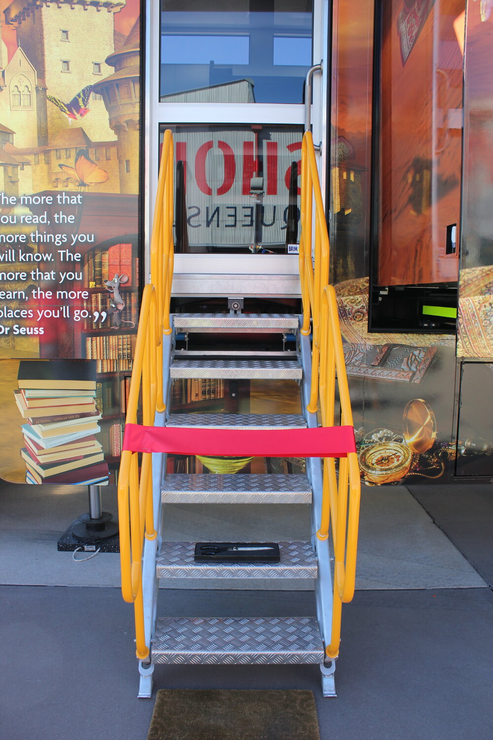 Launch event for the new Ipswich Mobile Library, Workshops Rail Museum, North Ipswich, July 2016