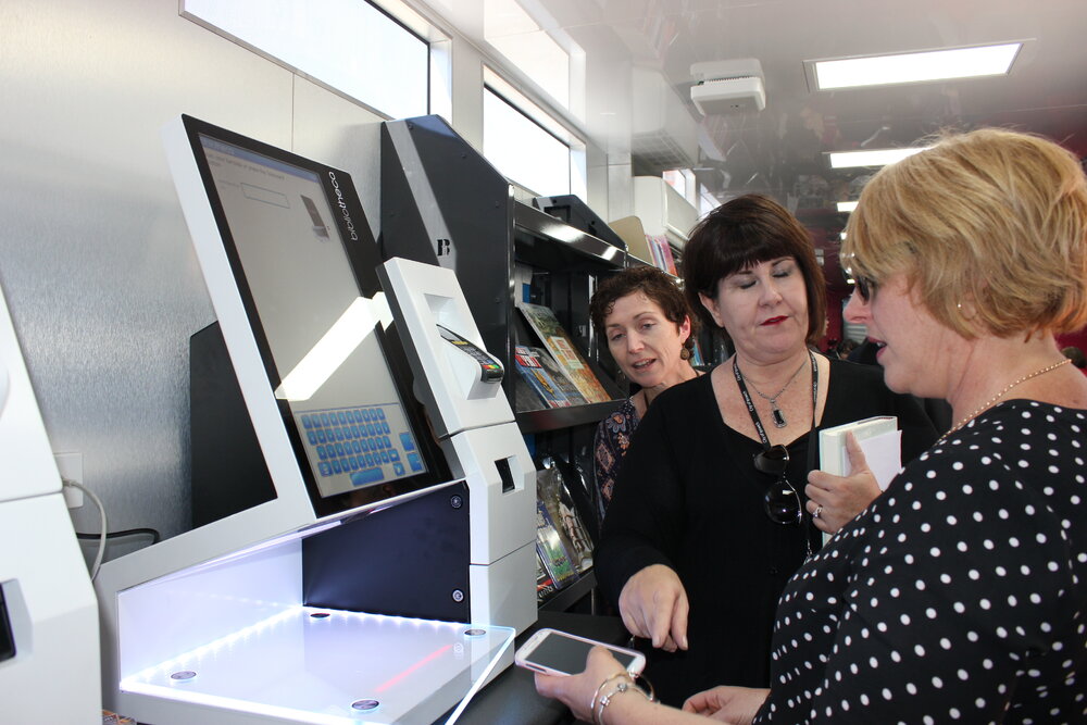 Launch event for the new Ipswich Mobile Library, Workshops Rail Museum, North Ipswich, July 2016