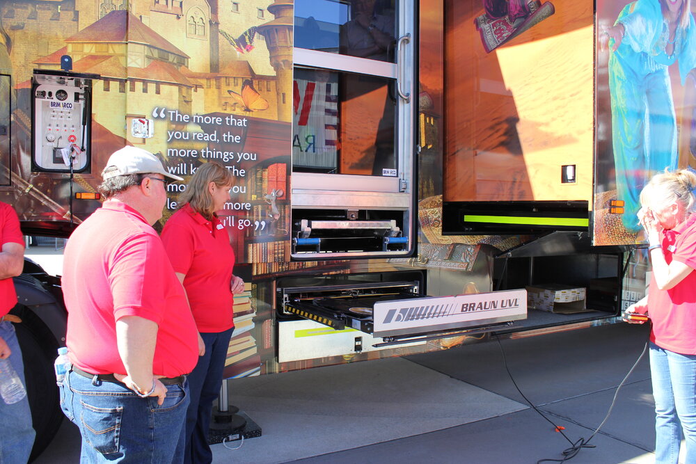 Launch event for the new Ipswich Mobile Library, Workshops Rail Museum, North Ipswich, July 2016