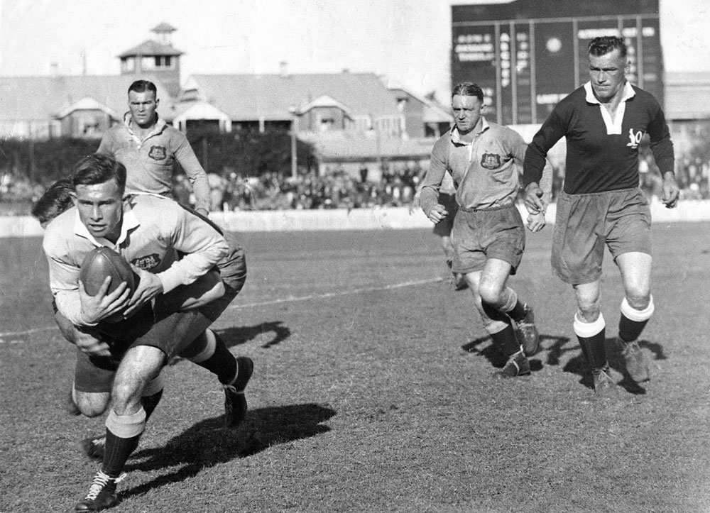 Dan Dempsey of Ipswich, playing for Queensland, Brisbane, c.1930