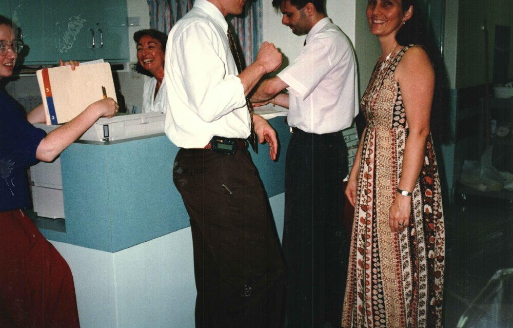 MIDWIFERY Scrapbook 1991 TO 1998, unidentified maternity staff, c1995 