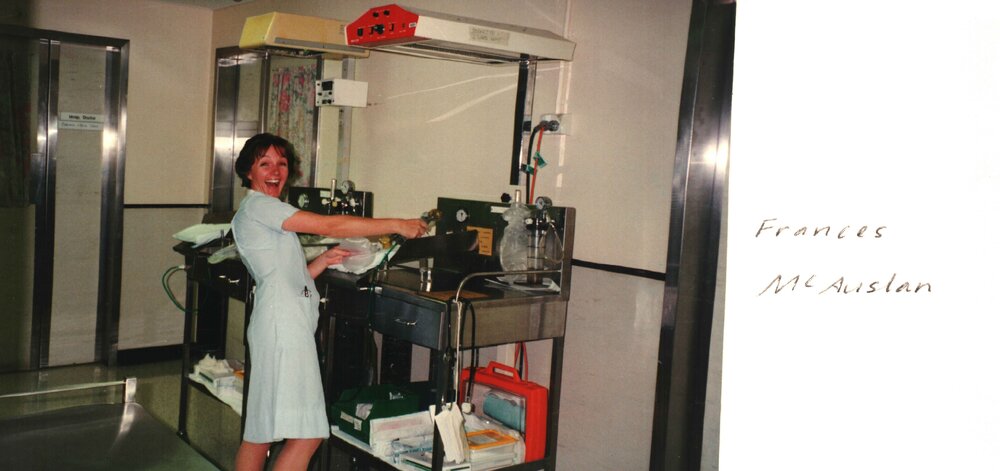Midwifery scrapbook, Francis McAuslan c1993