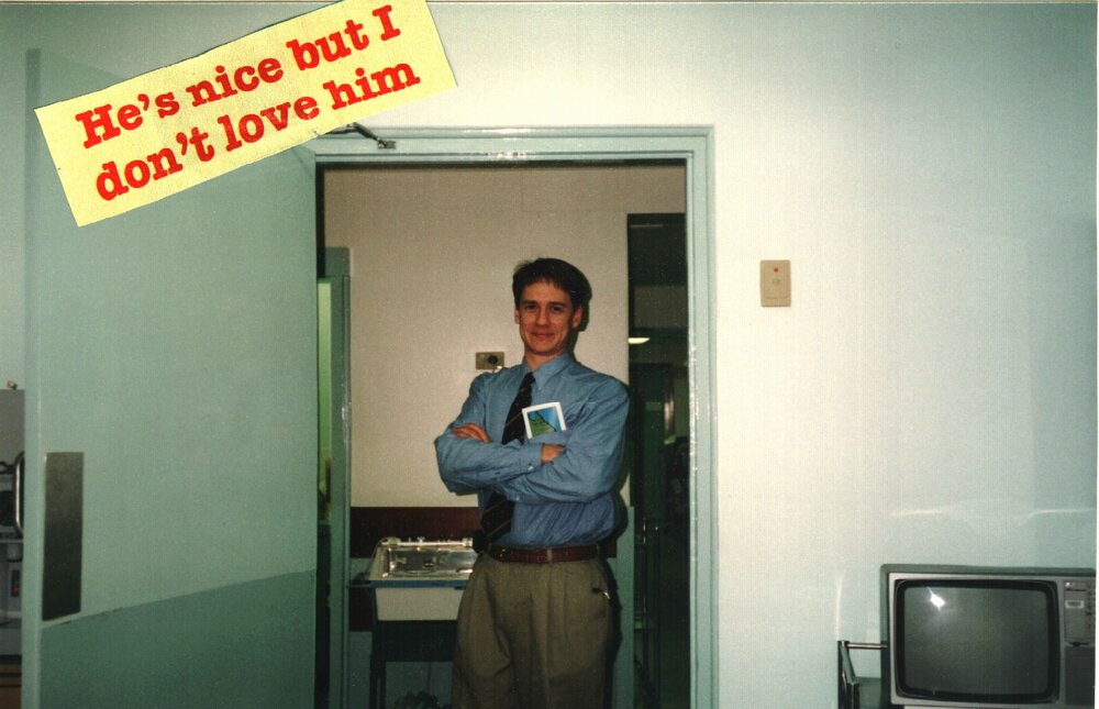 MIDWIFERY Scrapbook 1991 TO 1998, unidentified male staff member c1993