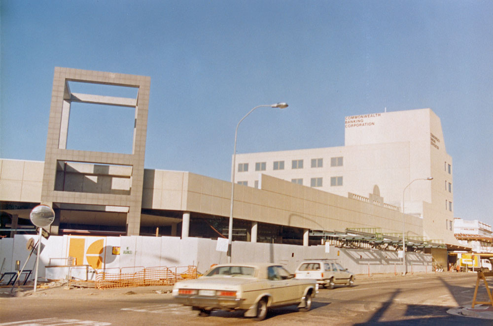 Construction of Ipswich City Square, Brisbane Street, Ipswich, c.1987
