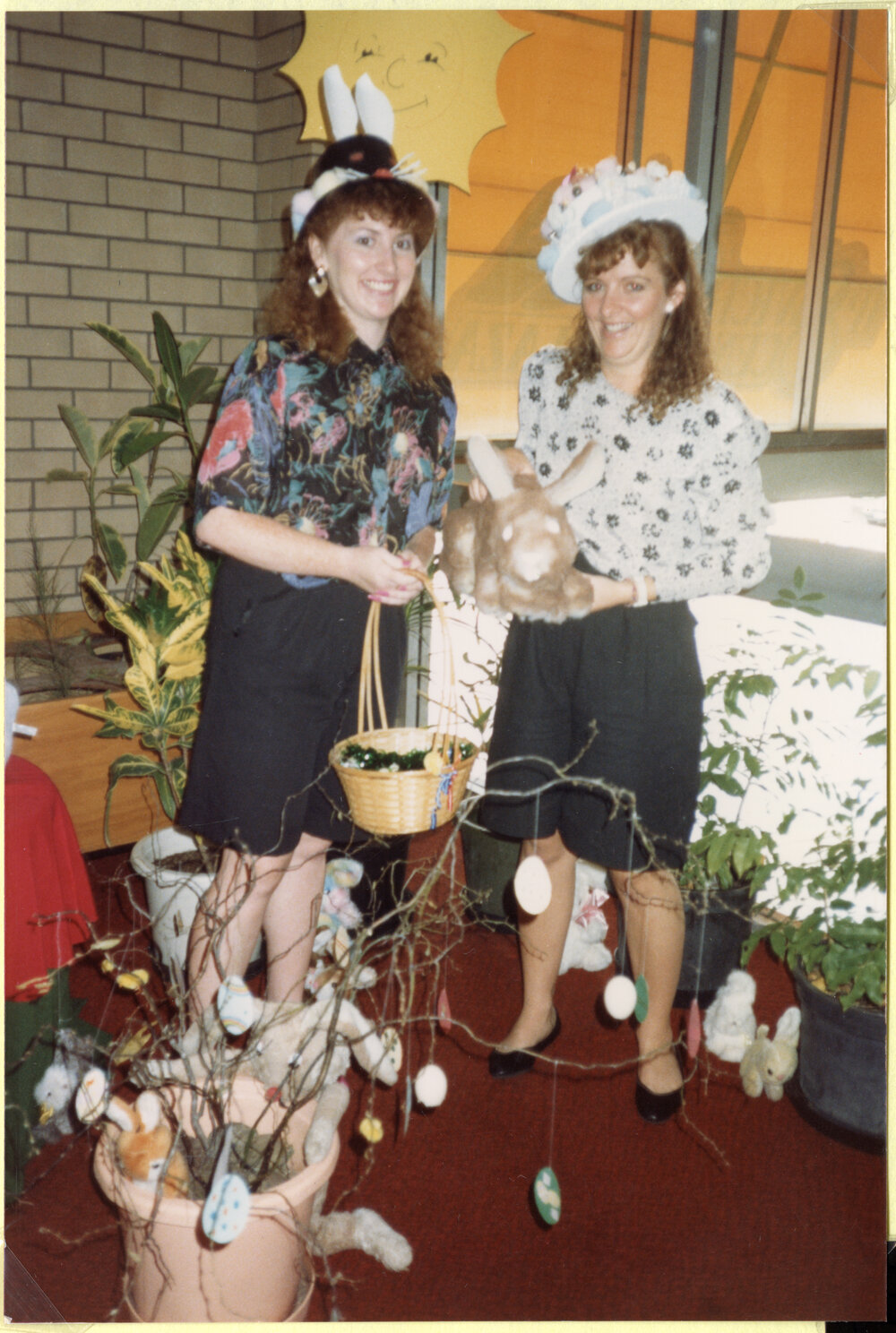 Library staff Andrea Thomson and Cherie McKinnon, Ipswich Municipal Library, Ipswich Centre, Bell &amp; East Streets, Ipswich, c.1989