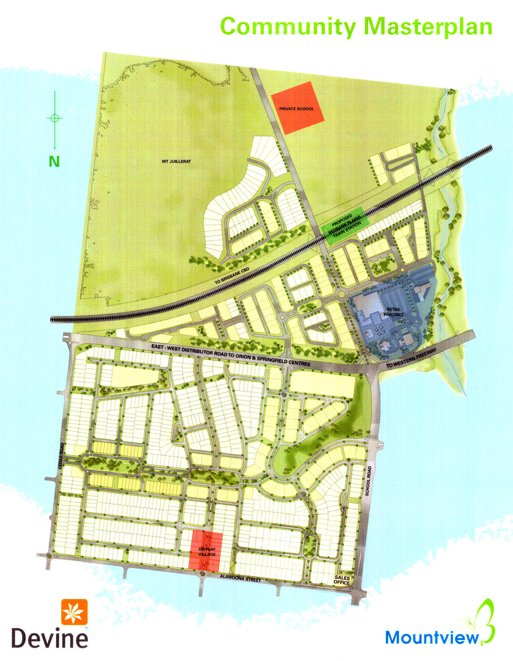 Mountview Village for Devine map