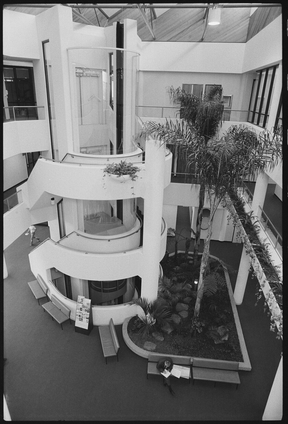 Ipswich City Council Administration Building interior elevator, Ipswich, Queensland, August 1985