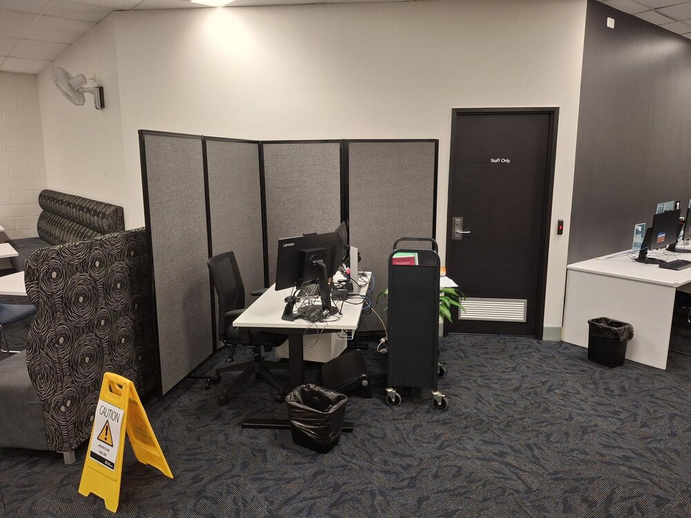 Redbank Plaza Library, prior to renovations, Ipswich, August 2025