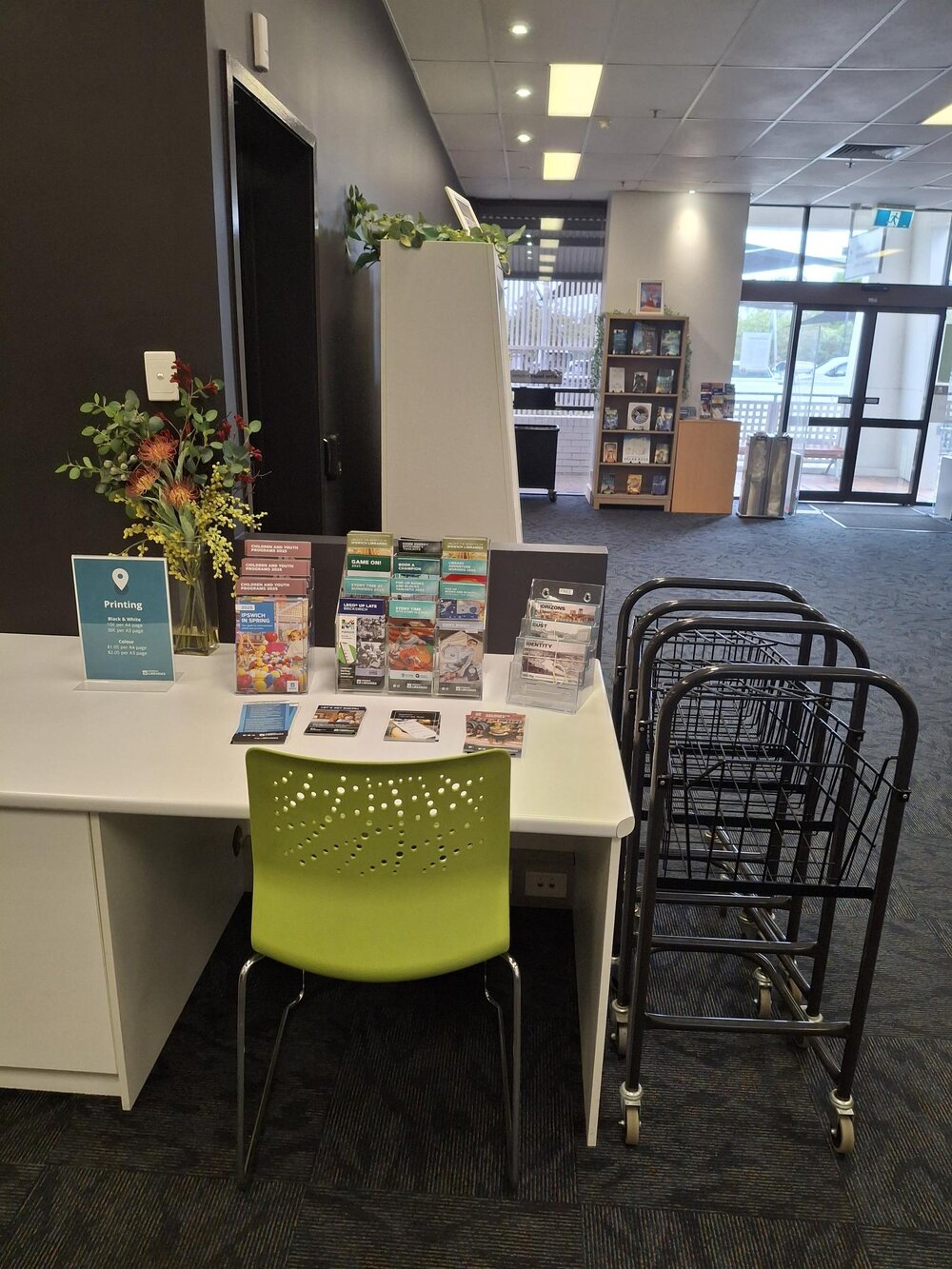 Redbank Plaza Library, prior to renovations, Ipswich, August 2025