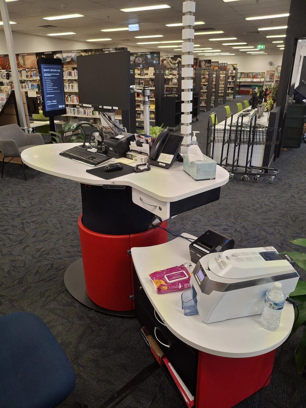 Redbank Plaza Library, prior to renovations, Ipswich, August 2025