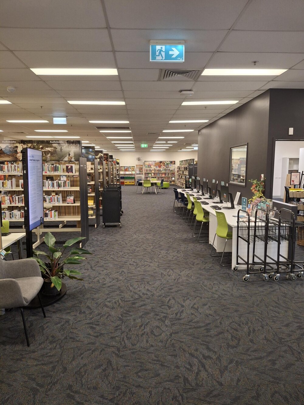 Redbank Plaza Library, prior to renovations, Ipswich, August 2025