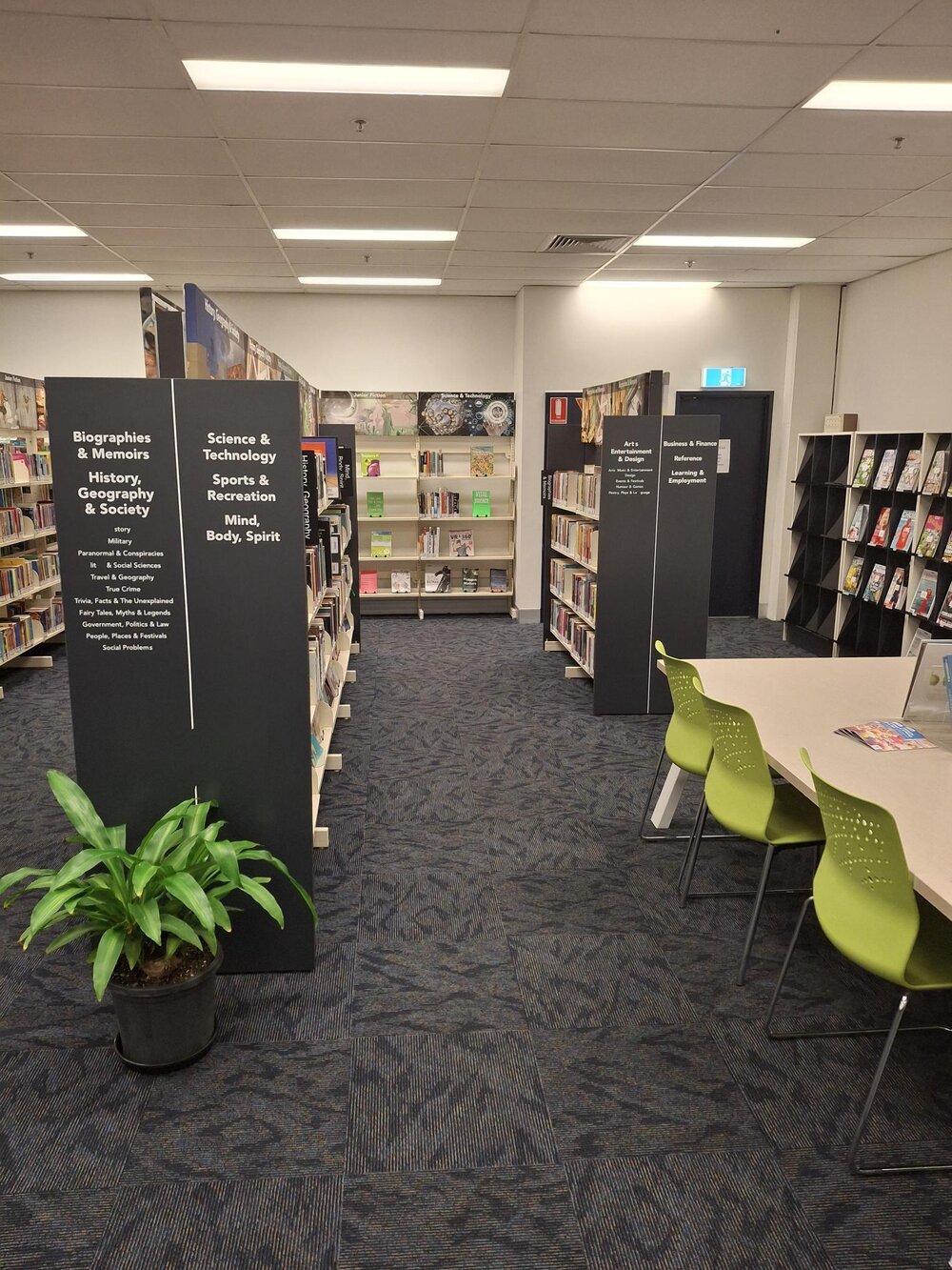Redbank Plaza Library, prior to renovations, Ipswich, August 2025