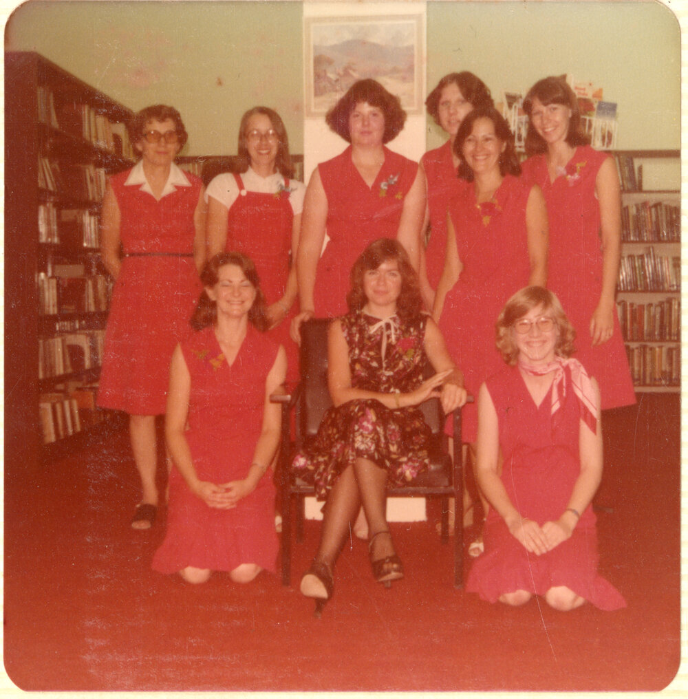 Staff of the Ipswich Municipal Library, Ipswich Centre, Bell &amp; East Streets, Ipswich, c.1980