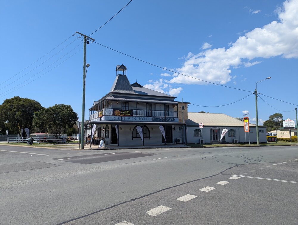 Rising Sun Hotel, corner John and Mill Streets, Rosewood, 2025