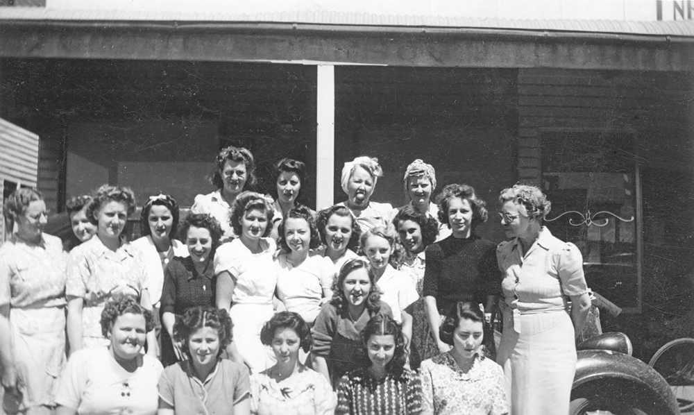 Unidentified group of women from Rosewood, Ipswich, c.1950