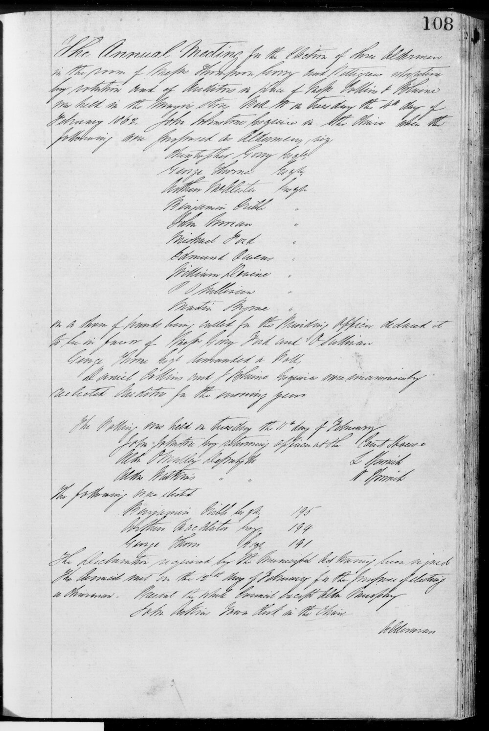 1862 Ipswich Municipal Council Minutes