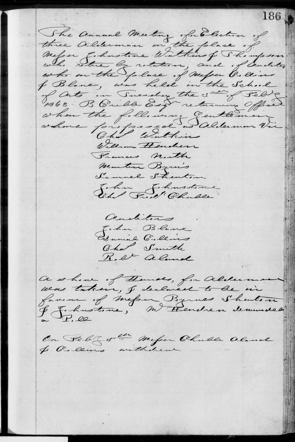 1863 Ipswich Municipal Council Minutes