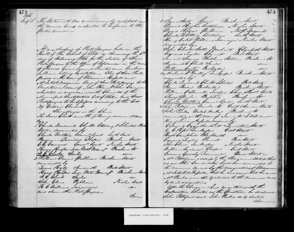 1866 Ipswich Municipal Council Minutes