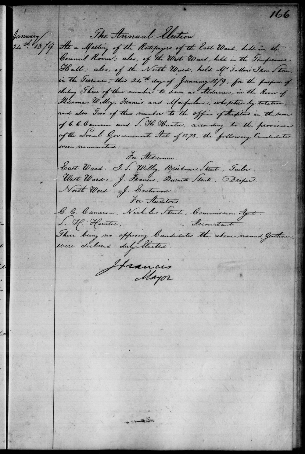 1879 Ipswich Municipal Council Minutes