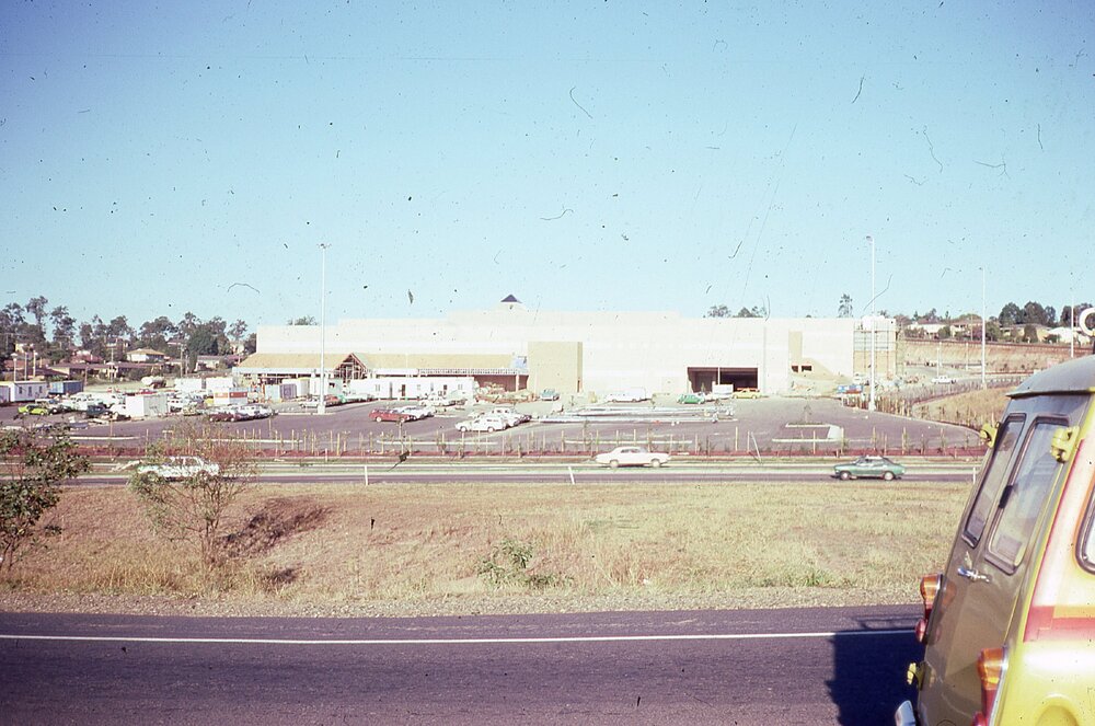 Redbank Plaza during late stages of construction, Redbank, Ipswich, c.1985