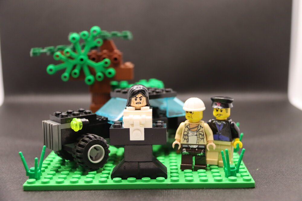 Brickswich version of Ron Freiberg, Jacob Katz, and Alwyn Daye in front of a car, Ipswich, 1930s
