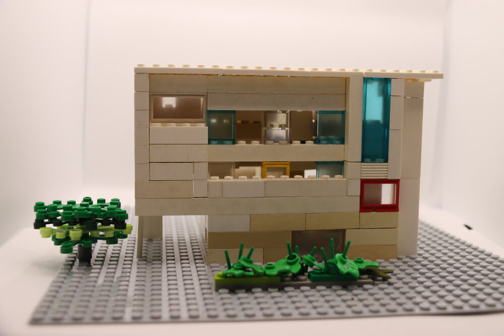 Brickswich version of Springfield Central Library, Springfield, Ipswich, September 2018