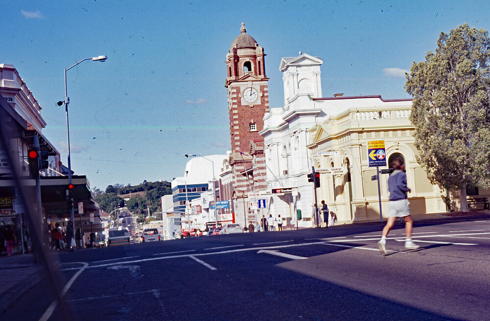 Brisbane and Nicholas Street intersection, Ipswich, c.1992
