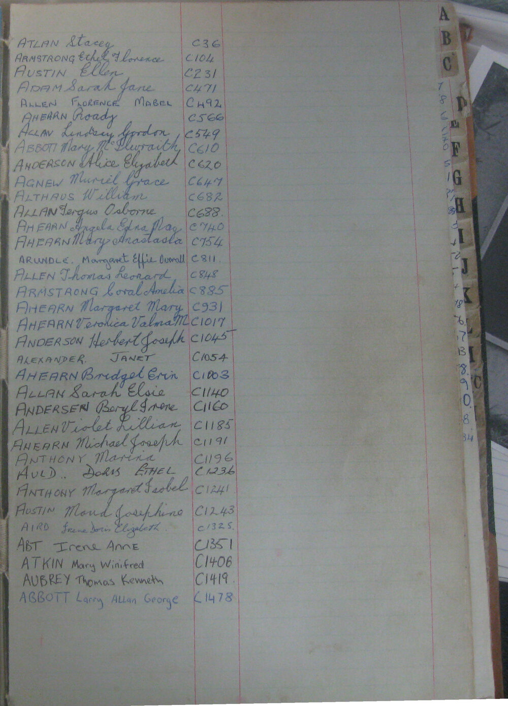 Ipswich General Cemetery Burial Register, 1977-2010