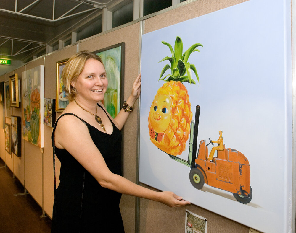 Deb Mostert, winner of Best of Show, Ipswich Art Awards, 2007