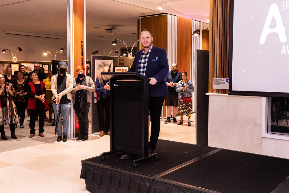 Opening night of the Ipswich Art Awards, 2022