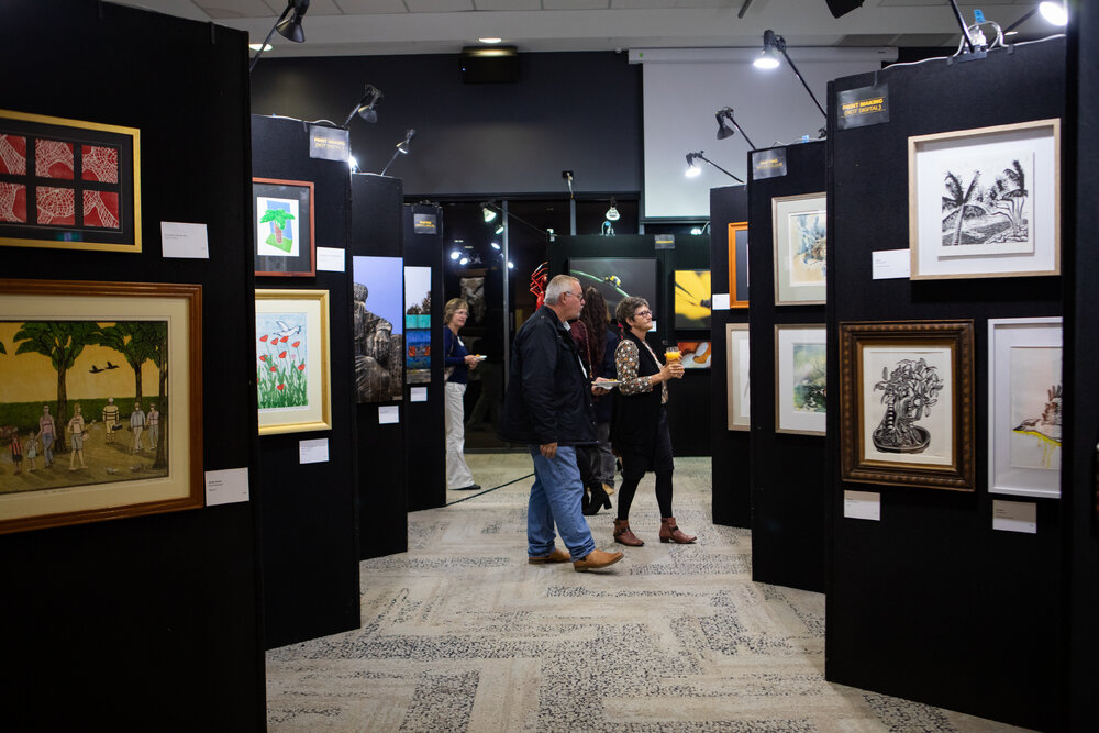 Opening night of the Ipswich Art Awards, 2021