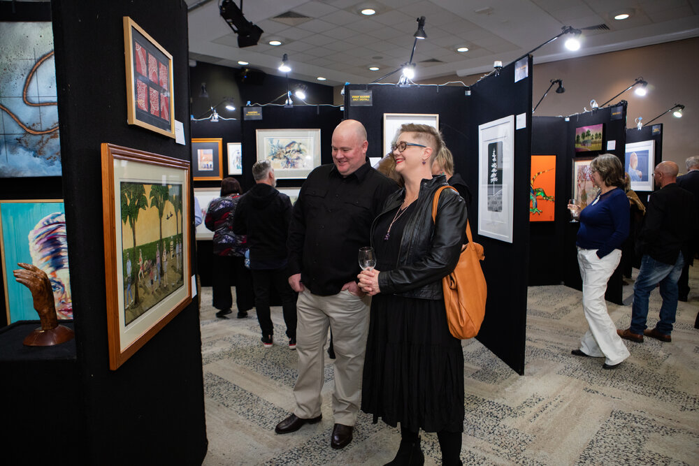 Opening night of the Ipswich Art Awards, 2021