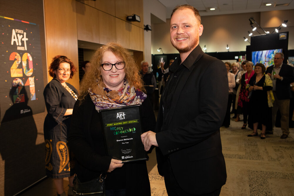 Opening night of the Ipswich Art Awards, 2021