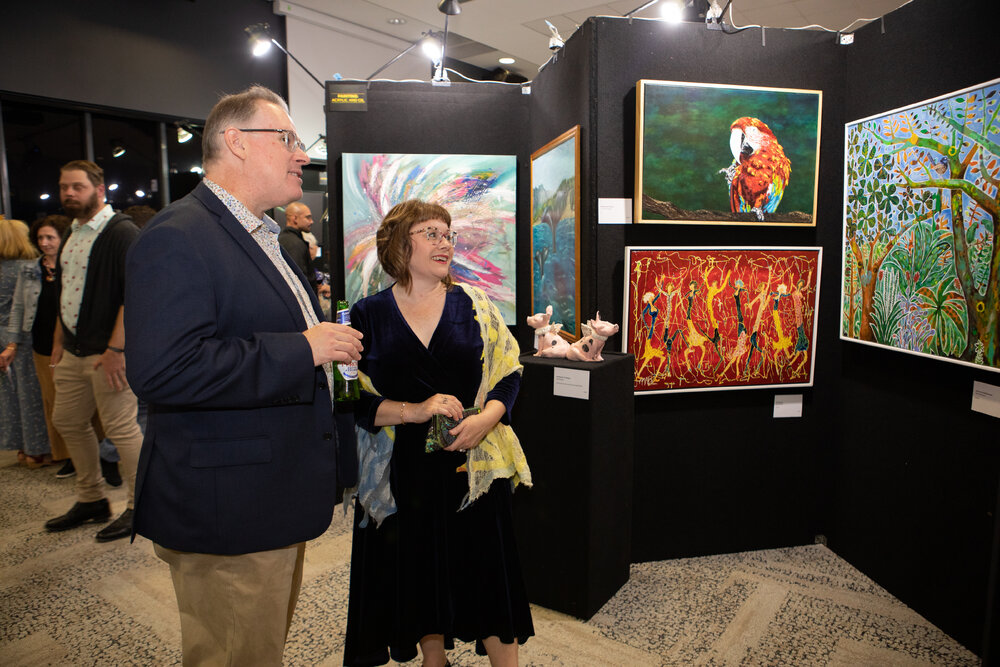 Opening night of the Ipswich Art Awards, 2021