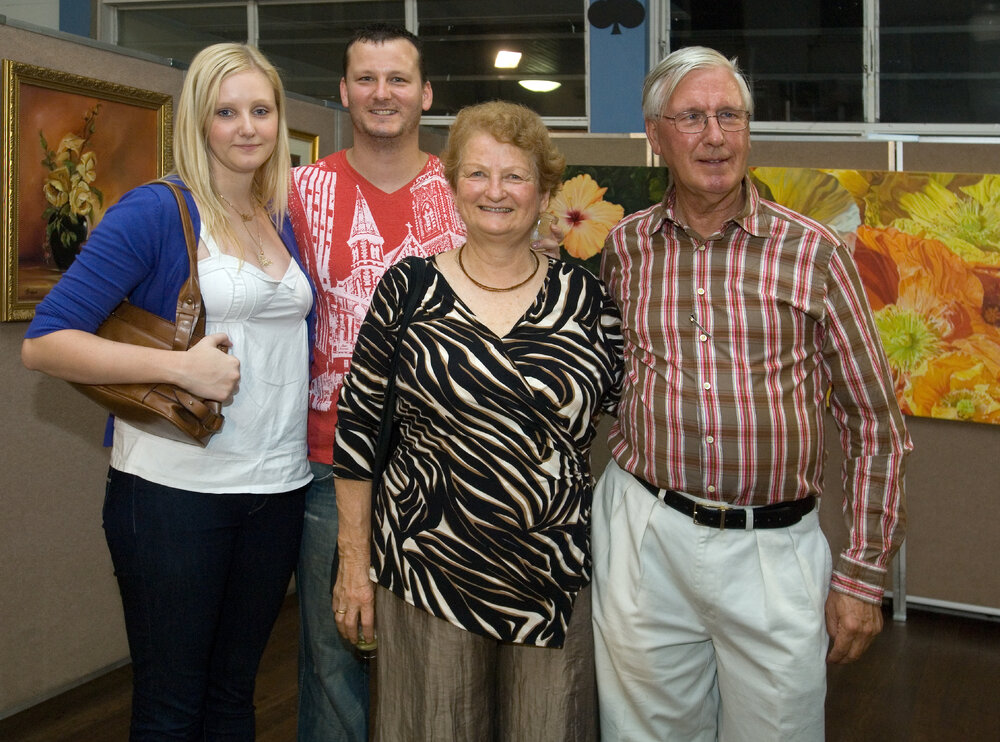 Angela and Wybe Geertsma (on the right) at the Ipswich Art Awards, n.d.