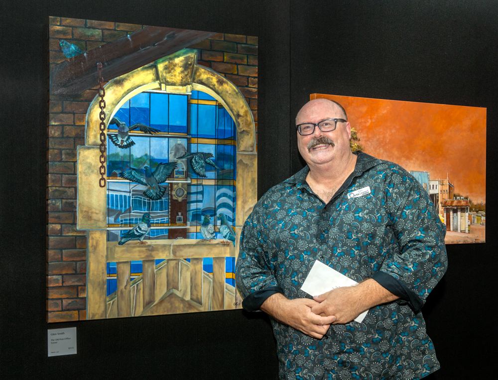 Glenn Smith at the Ipswich Art Awards, n.d.