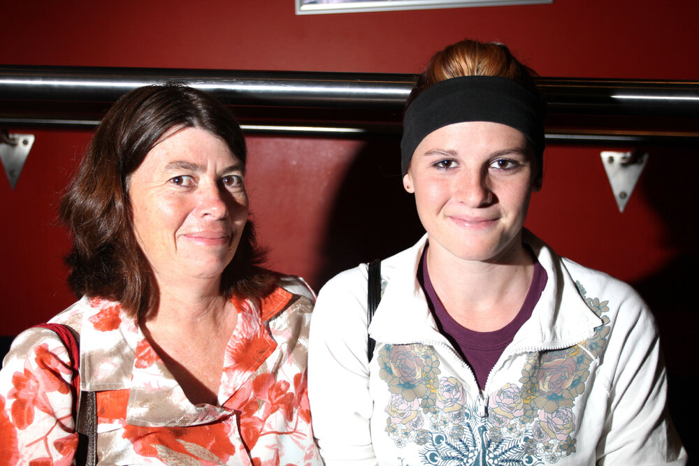 Susie and Shelley Randall at BCC cinemas during the holidays, Ipswich, January 2008