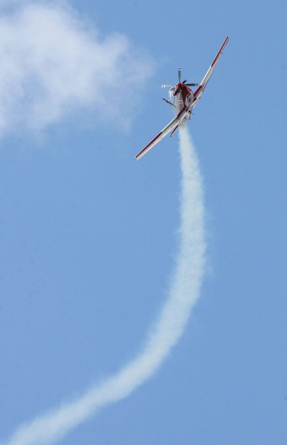 RAAF Roulettes performing aerobatic displays for Ipswich State High School students, Brassall, Ipswich, October 2011