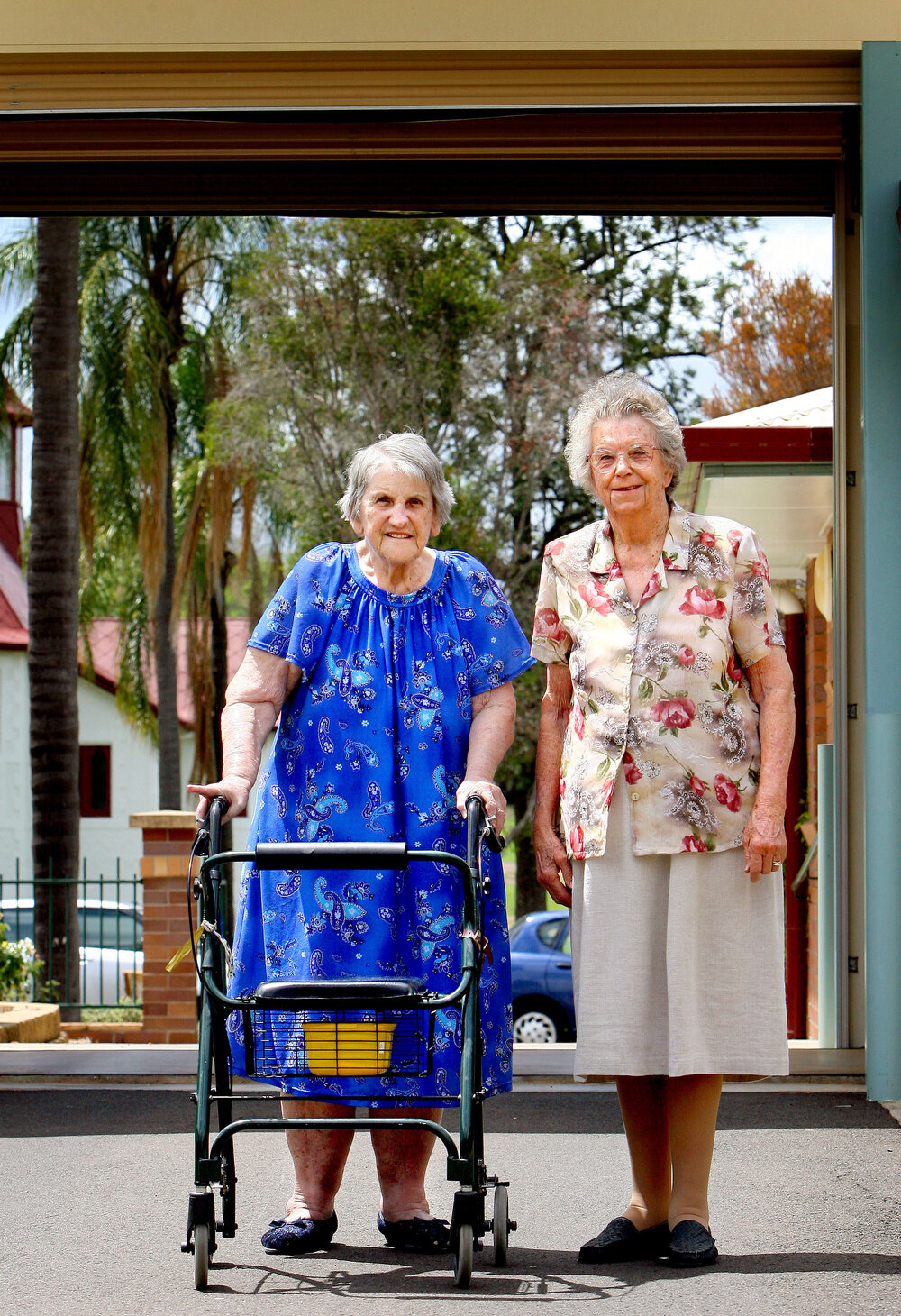 Maude Muller and Doris Peters, former members of the Sunshine League, Ipswich, February 2007